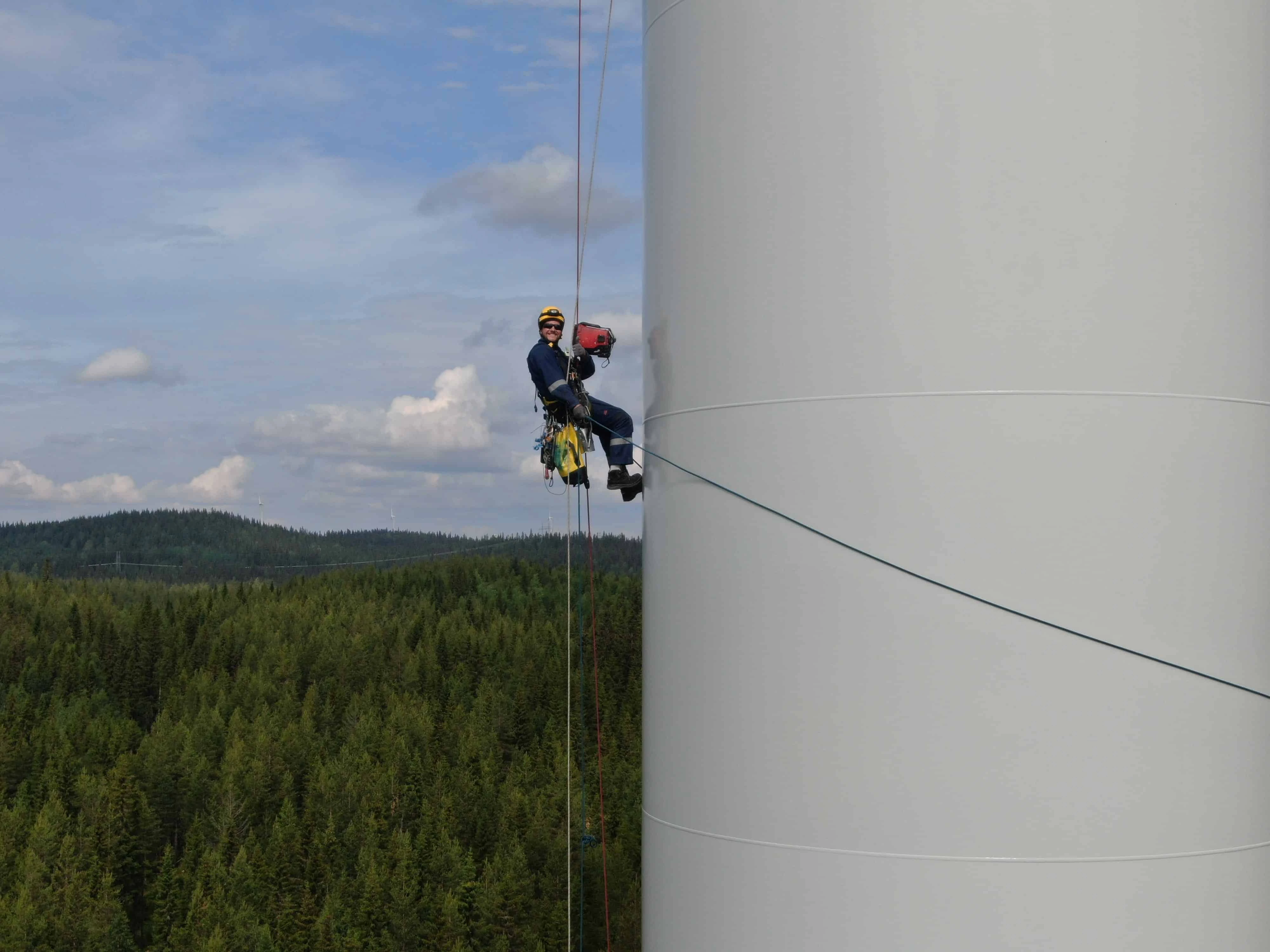 Where rope access is used