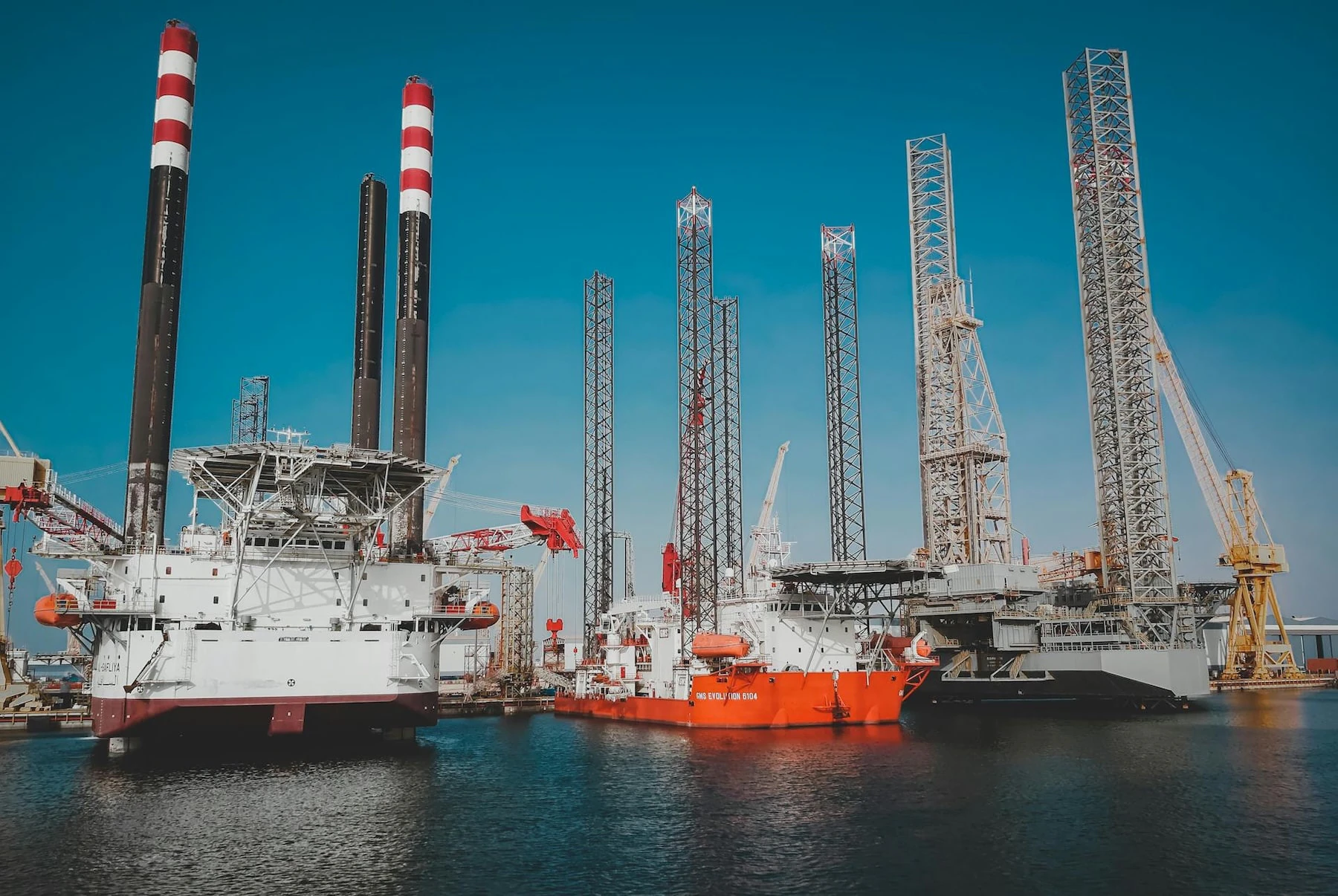 Offshore industrial platform where rope access teams work and live during project rotations