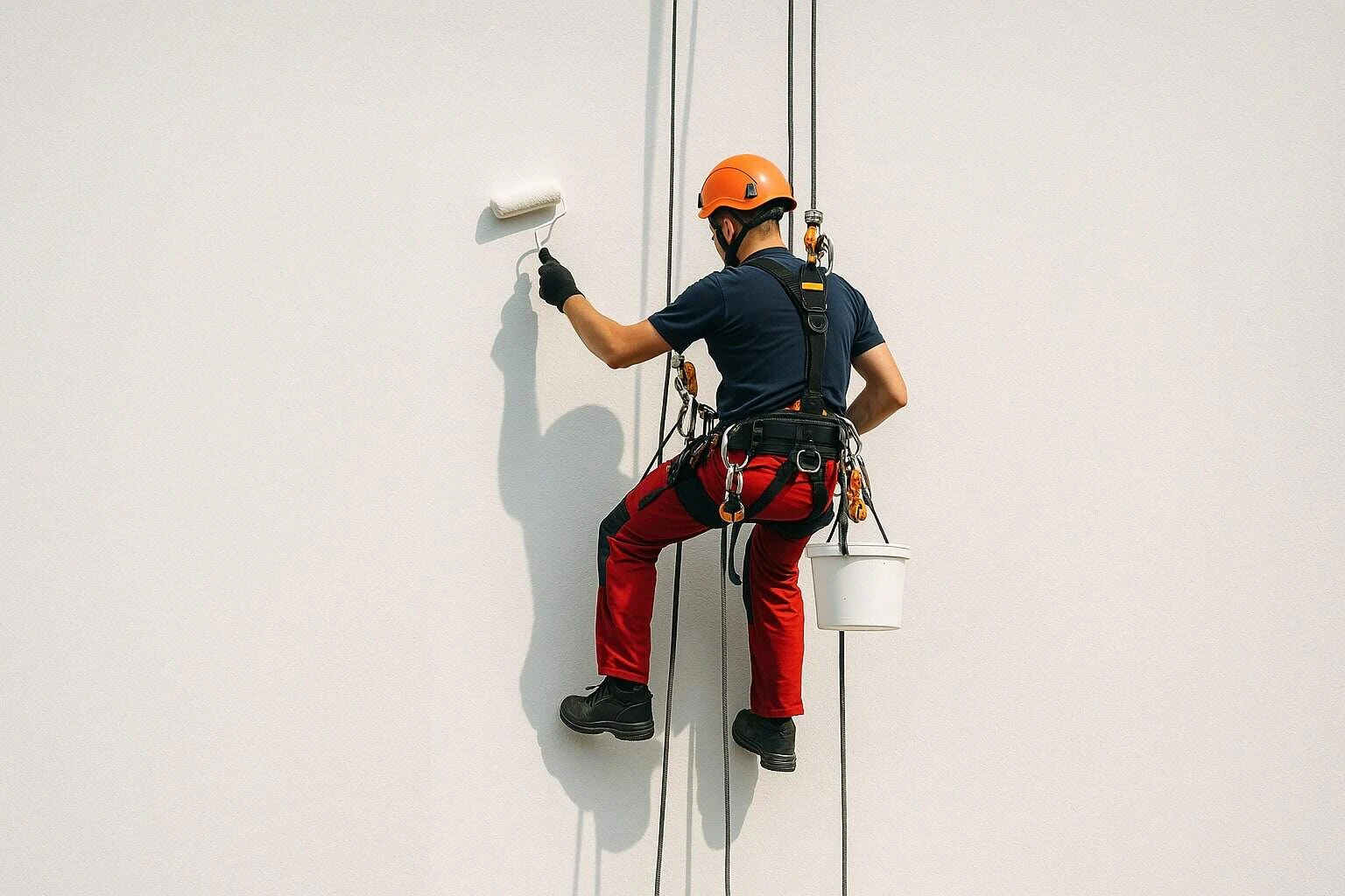 Painting services with rope access