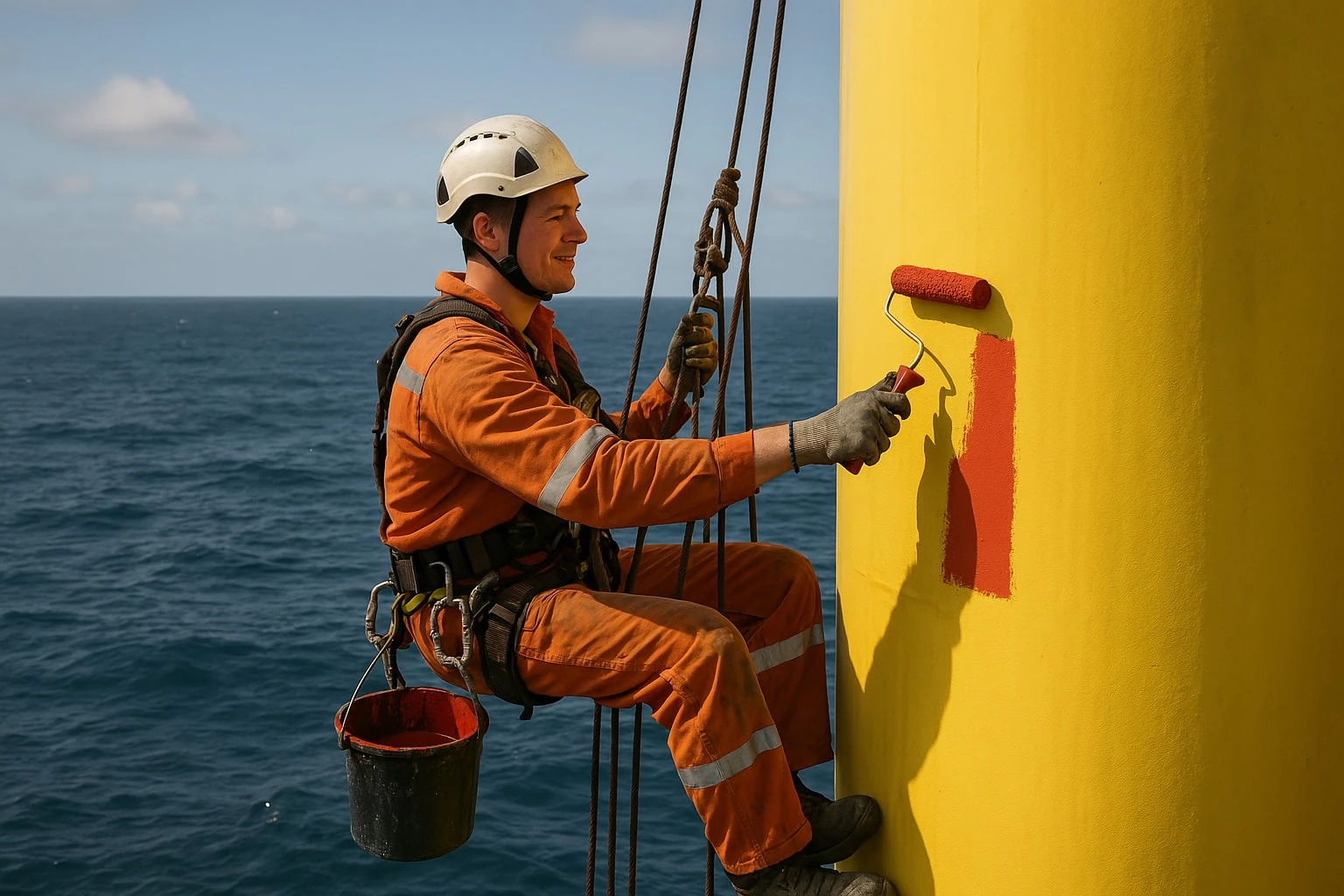 Painting work at height