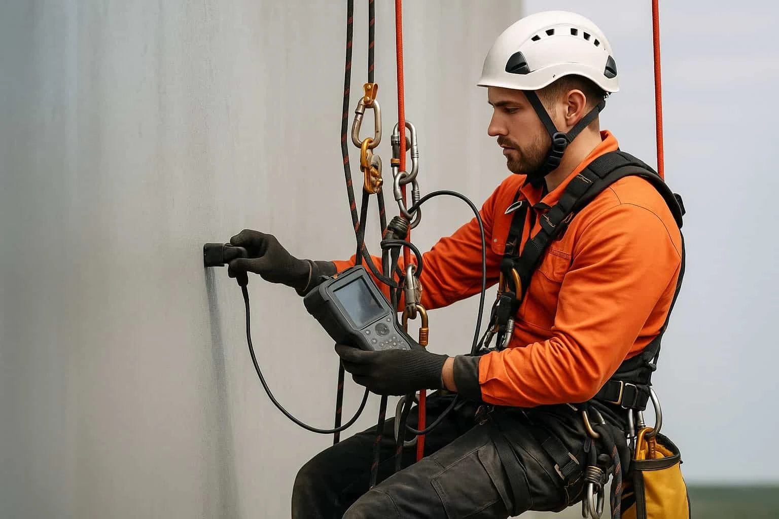 Neardomieji bandymai naudojant pramoninį alpinizmą