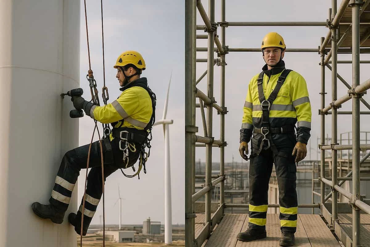 Rope access vs scaffolding